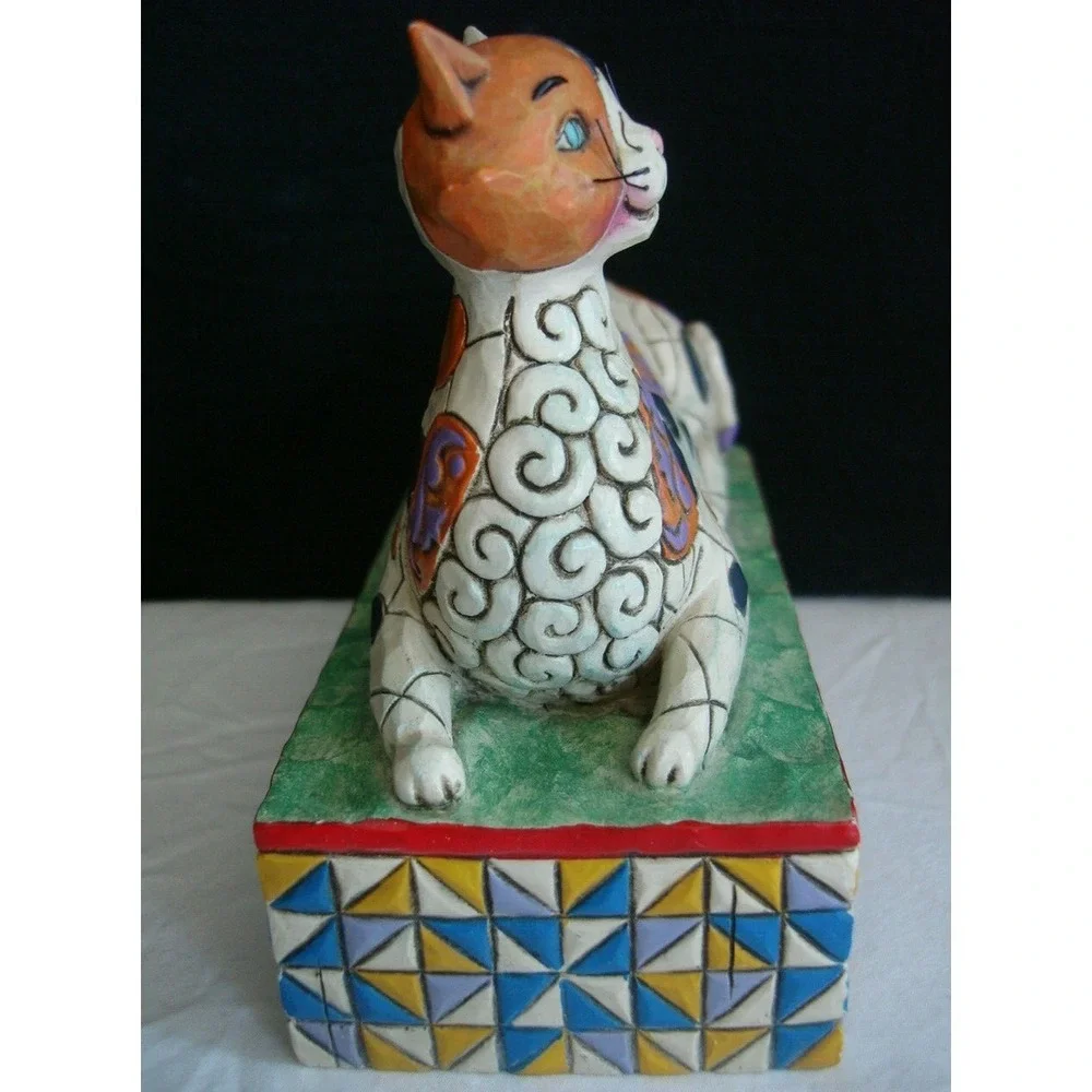 Jim Shore Heartwood Creek Calliope Cat Figurine 4004863 Calico Cottage Patchwork